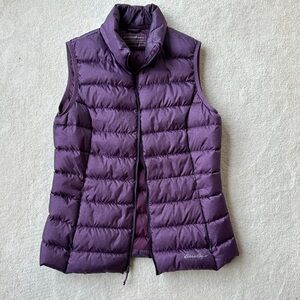 Purple puffer vest